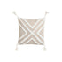 Cojín Home ESPRIT Blanco Gris Borlas Boho 45 x 15 x 45 cm