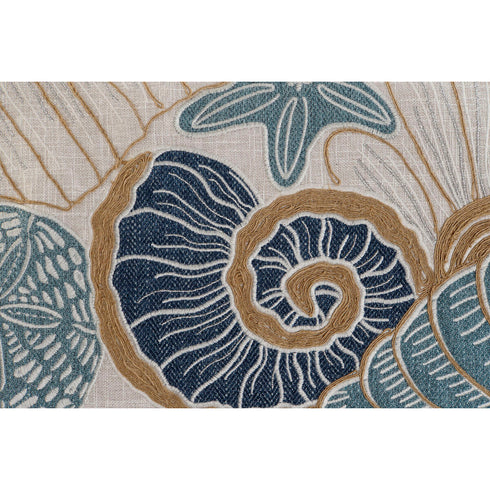 Cojín Home ESPRIT Mediterráneo Caracola 60 x 10 x 35 cm