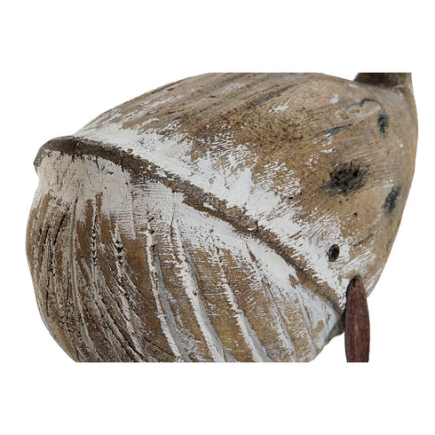 Figura Decorativa Home ESPRIT Natural Ballena Acabado envejecido 38,5 x 15 x 20,5 cm