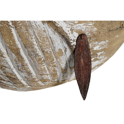 Figura Decorativa Home ESPRIT Natural Ballena Acabado envejecido 38,5 x 15 x 20,5 cm
