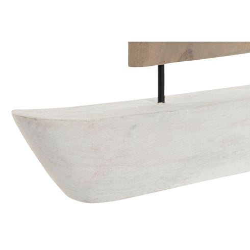 Figura Decorativa Home ESPRIT Azul Blanco Gris Velero Mediterráneo 42 x 5 x 60 cm