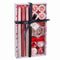 Candelabro Circular con Soporte Navidad Rojo Cristal Parafina 27 x 15 x 5 cm