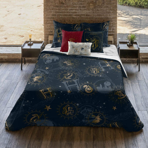 Funda Nórdica Harry Potter Gold Multicolor 260 x 240 cm Cama de 180