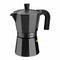 Cafetera Italiana Monix Vitro Noir Aluminio Metal Acero Inoxidable 1,5 L