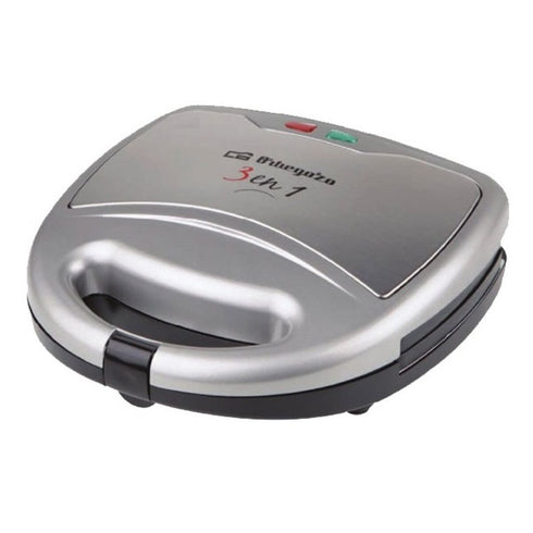Sandwichera Orbegozo Plateado 800 W