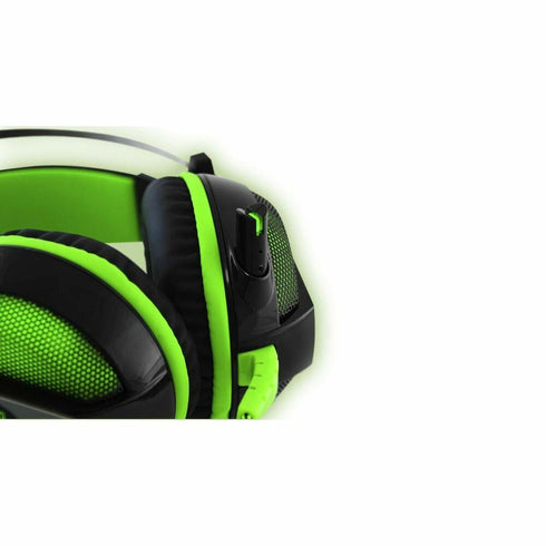 Auriculares con Micrófono Gaming Droxio HADLOK USB Negro Negro/Verde