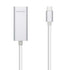 Adaptador USB a Ethernet Aisens USB-C RJ45 15 cm Plata