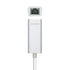 Adaptador USB a Ethernet Aisens USB-C RJ45 15 cm Plata