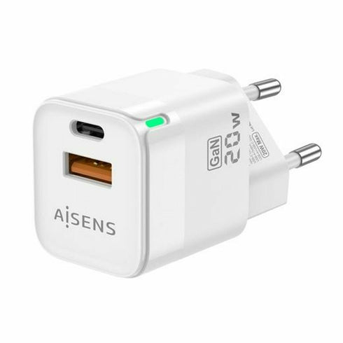 Cargador de Pared Aisens ASCH-20W2P002-W Blanco 20 W