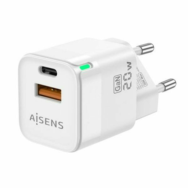 Cargador de Pared Aisens ASCH-20W2P002-W Blanco 20 W
