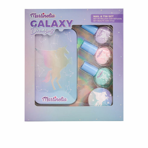 Set de Maquillaje Infantil Martinelia Galaxy Dreams Nails Tin Box 5 Piezas (5 Unidades)