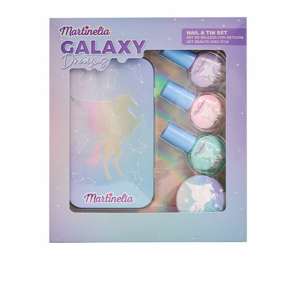 Set de Maquillaje Infantil Martinelia Galaxy Dreams Nails Tin Box 5 Piezas (5 Unidades)