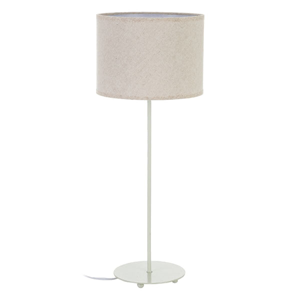 Lámpara de mesa Blanco Lino Hierro 60 W 220 V 240 V 220-240 V 25 x 25 x 63,5 cm