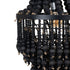 Lámpara de Techo 35 x 35 x 86 cm Negro Metal Madera