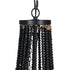 Lámpara de Techo 35 x 35 x 86 cm Negro Metal Madera