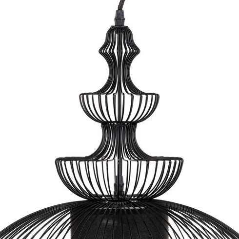 Lámpara de Techo 44,5 x 44,5 x 49 cm Ø 44,5 cm Negro Hierro