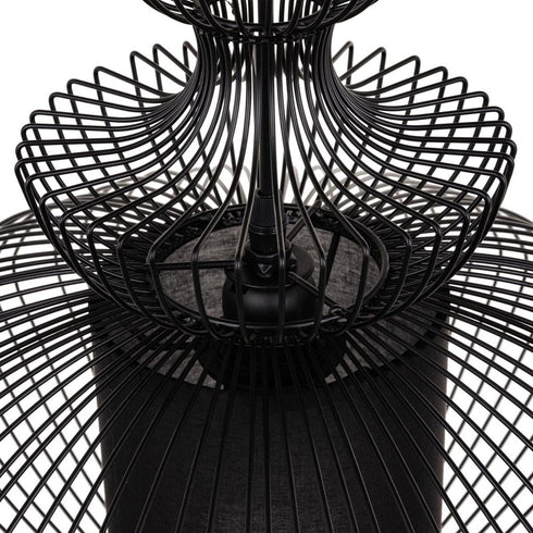 Lámpara de Techo 44,5 x 44,5 x 49 cm Ø 44,5 cm Negro Hierro