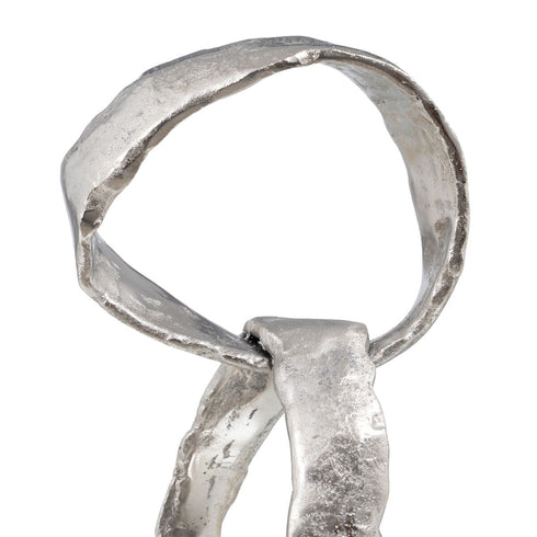 Figura Decorativa 18 x 15 x 47 cm Negro Plata