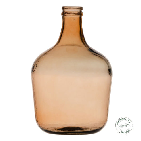 Garrafa Decorativa vidrio reciclado Caramelo 27 x 27 x 42 cm