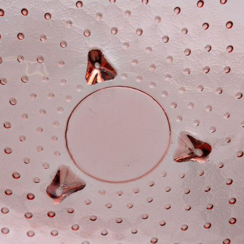 Centro de Mesa 30 x 30 x 9 cm Rosa vidrio reciclado