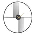 Reloj de Pared Negro Metal 60 x 5 x 60 cm