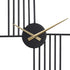 Reloj de Pared Negro Metal 60 x 5 x 60 cm