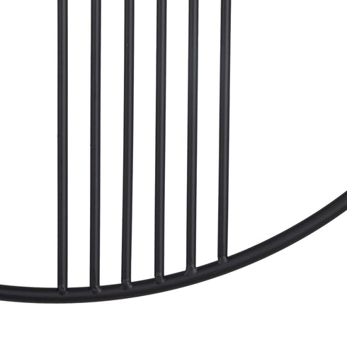 Reloj de Pared Negro Metal 60 x 5 x 60 cm