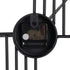 Reloj de Pared Negro Metal 60 x 5 x 60 cm
