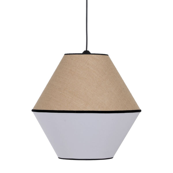 Lámpara de Techo Blanco Negro Natural Hierro Plástico 220-240 V 32 x 16 x 26 cm