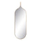 Espejo de pared Natural Metal Cristal Madera MDF 38 x 2 x 120 cm