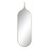 Espejo de pared Natural Metal Cristal Madera MDF 38 x 2 x 120 cm