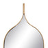 Espejo de pared Natural Metal Cristal Madera MDF 38 x 2 x 120 cm