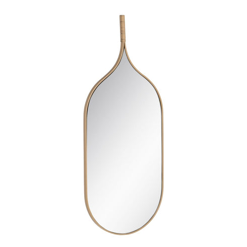 Espejo de pared Natural Cristal Madera MDF 37 x 2 x 90 cm
