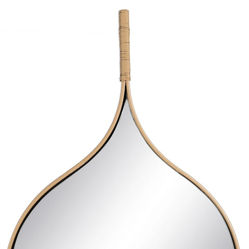 Espejo de pared Natural Cristal Madera MDF 37 x 2 x 90 cm