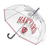 Paraguas Harvard Transparente 89 cm Rojo