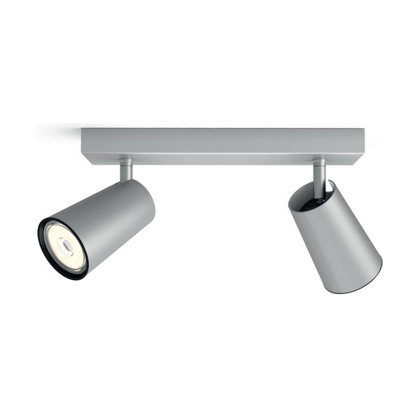 Aplique LED Philips Foco Plateado Aluminio Metal 5,5 W GU10