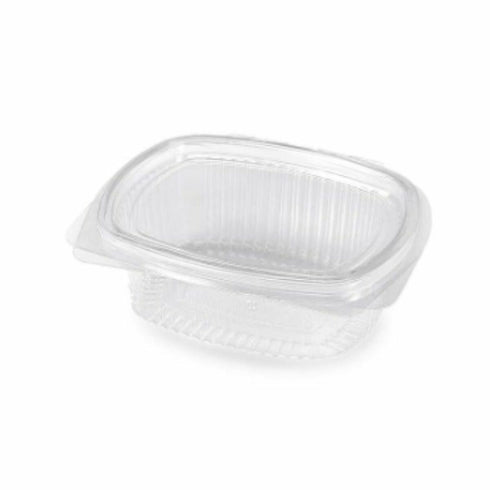 Recipiente Conservador de Alimentos Algon Reutilizable 500 ml Transparente Ovalado 16 x 13 x 5,5 cm (12 Unidades)