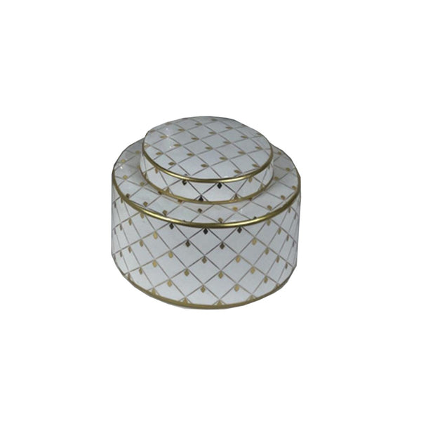 Tibor DKD Home Decor Porcelana Dorado Blanco 17 x 17 x 16 cm Oriental
