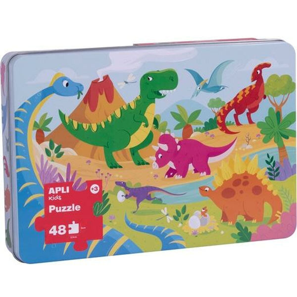 Puzzle Infantil Apli Dinosaurs 24 Piezas 48 x 32 cm
