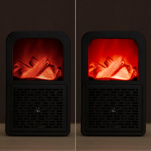 Calefactor de Sobremesa Efecto Llama 3D Flehatt InnovaGoods