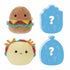 Set de peluches Mini Squishmallows 4 Piezas 5 cm