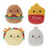 Set de peluches Mini Squishmallows 4 Piezas 5 cm
