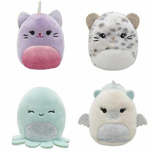Set de peluches Mini Squishmallows 4 Piezas 5 cm