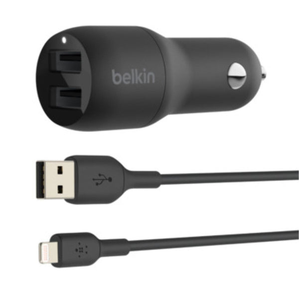 Cargador de Coche Belkin CCB001BTBK Negro 24 W