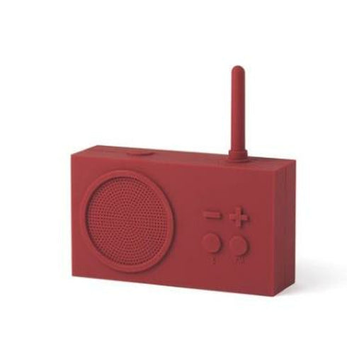 Altavoz Bluetooth Portátil Lexon TYKHO-3 Rojo Oscuro Radio FM