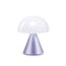 Lámpara de mesa Lexon Mina Batería recargable LED Morado ABS