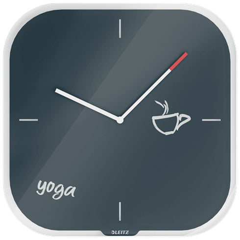 Reloj de Pared Leitz Cosy Gris Cristal Cuadrado 30 x 4 x 30 cm