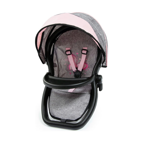 Carrito para Muñecas Reig Gris 81 cm Gemelar