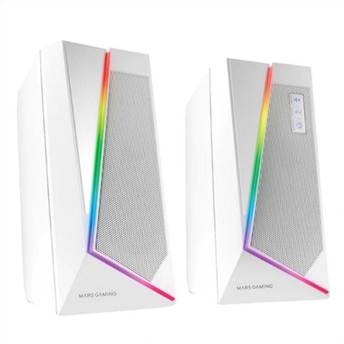 Altavoces Bluetooth Mars Gaming BT Blanco