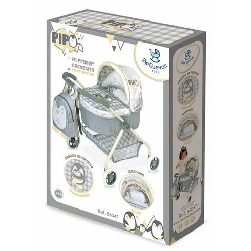 Carrito para Muñecas Decuevas Pipo Penguin Peluche 35 x 50 x 56 cm